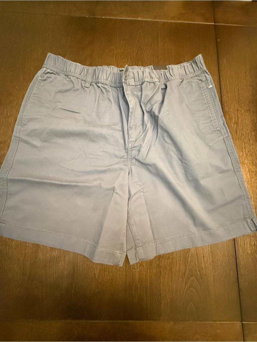 14th & Union Light Gray Elastic Waist Flat Front Shorts